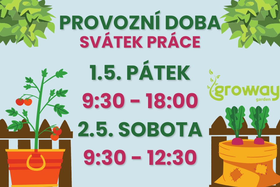 Provozní doba - SVÁTEK PRÁCE