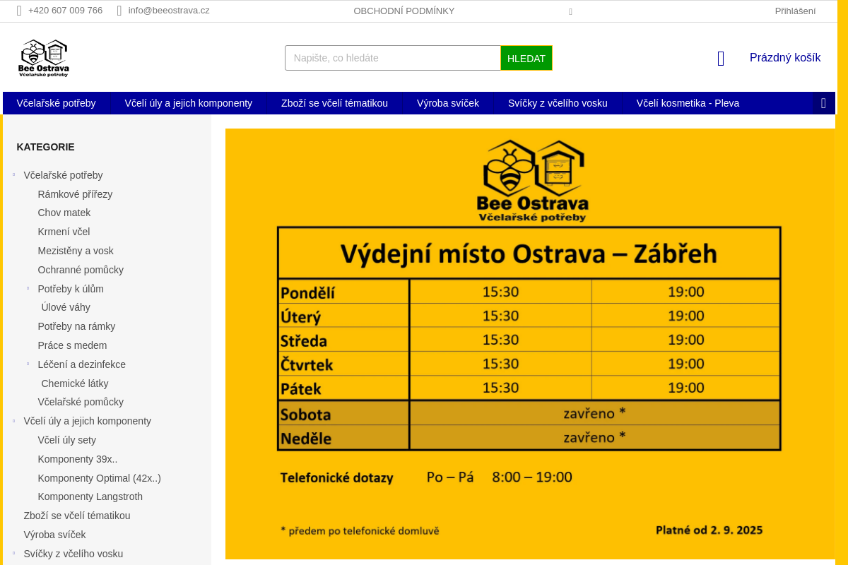 Bee Ostrava - Včelařské potřeby