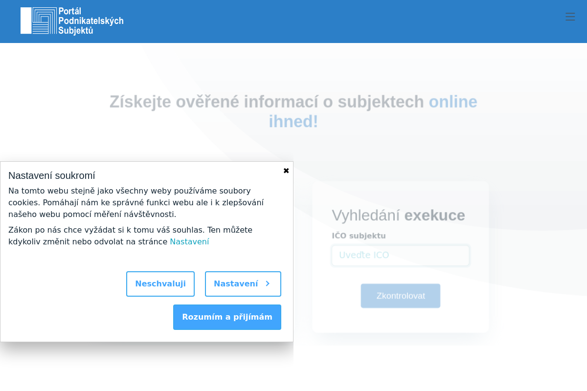 Portál podnikatelských subjektů
