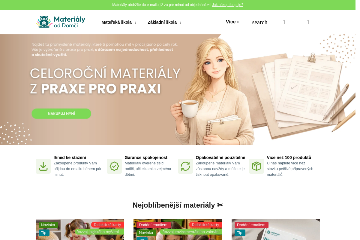 Materiály od Domči