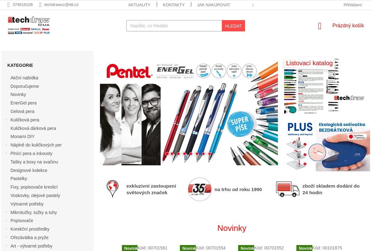 TechDraw CZ s.r.o. dovozce světových značek psacích potřeb