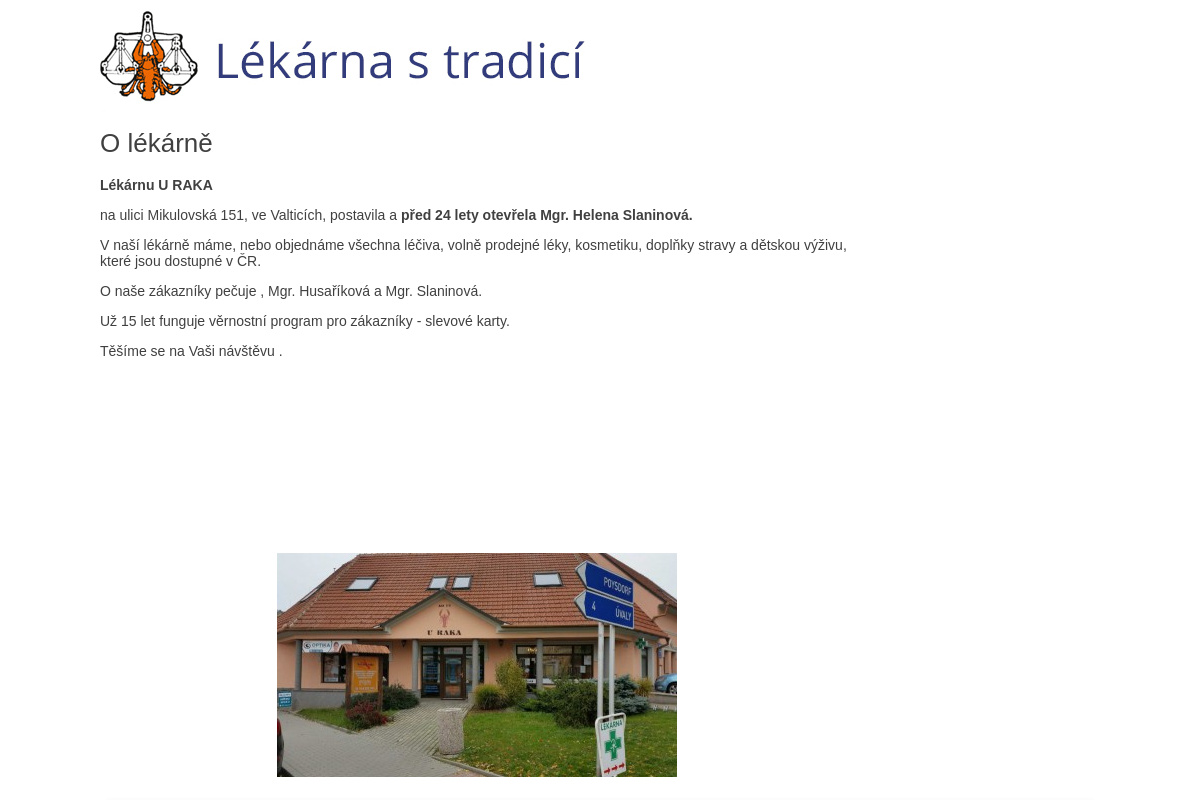 Lekarnastradici.cz