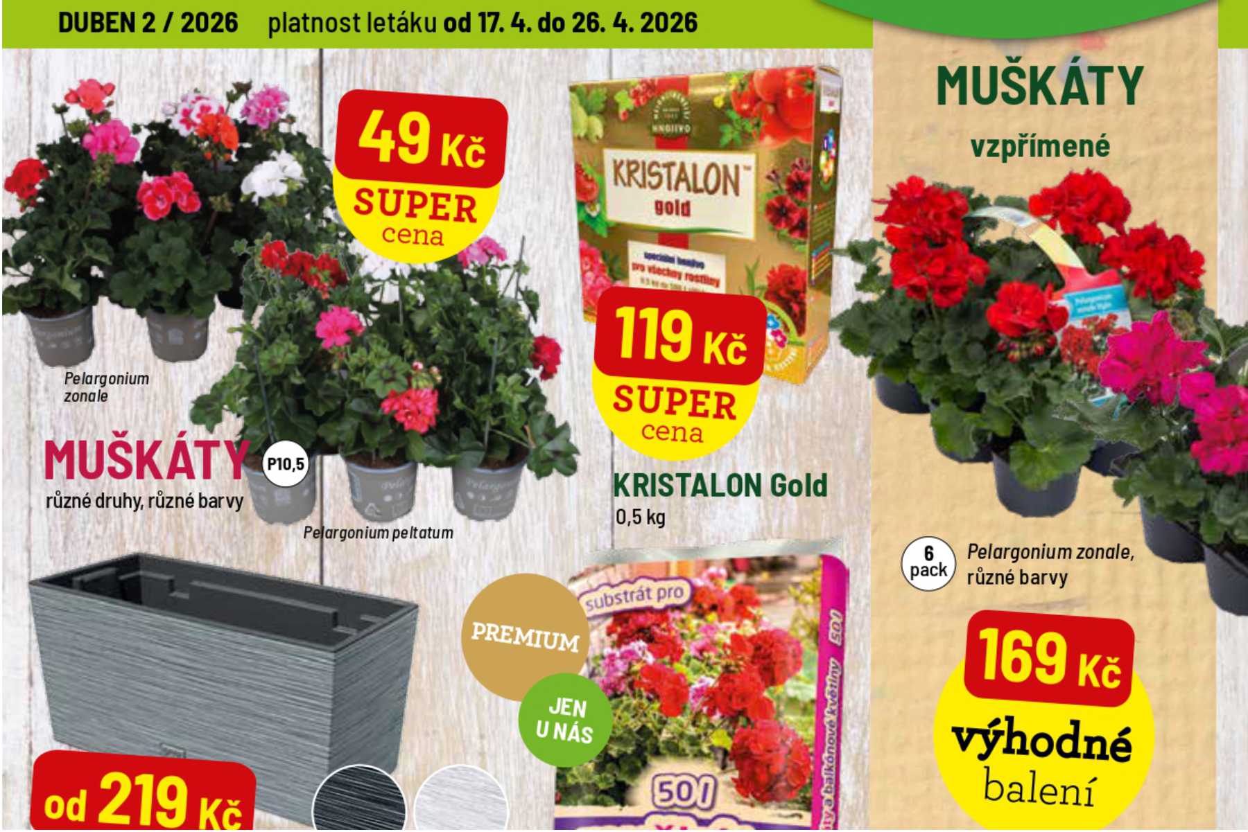 DUBNOVÝ LETÁK 17.4. – 26.4.2026