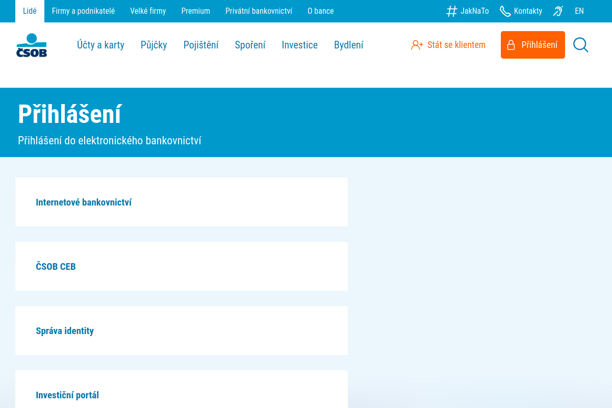 Erasvět internetbanking