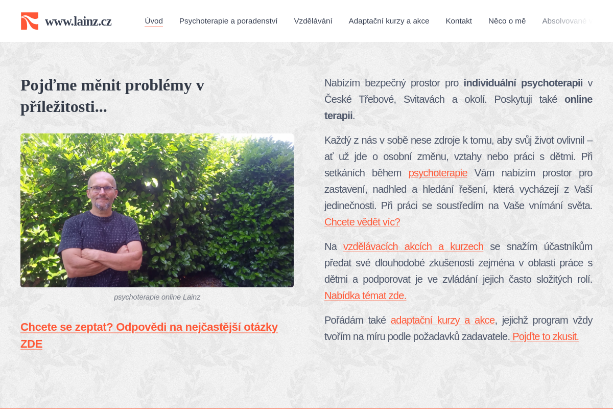 Psychoterapie Jaroslav Lainz