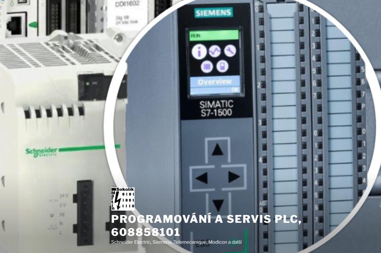 Martin Sokolík - programování, servis, úpravy a výměny PLC