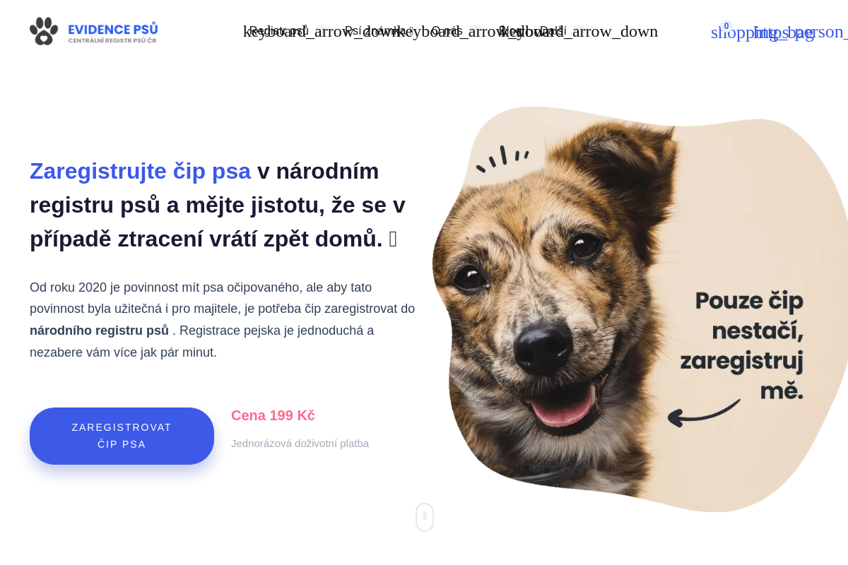 Centrální registr psů - Evidence Psů