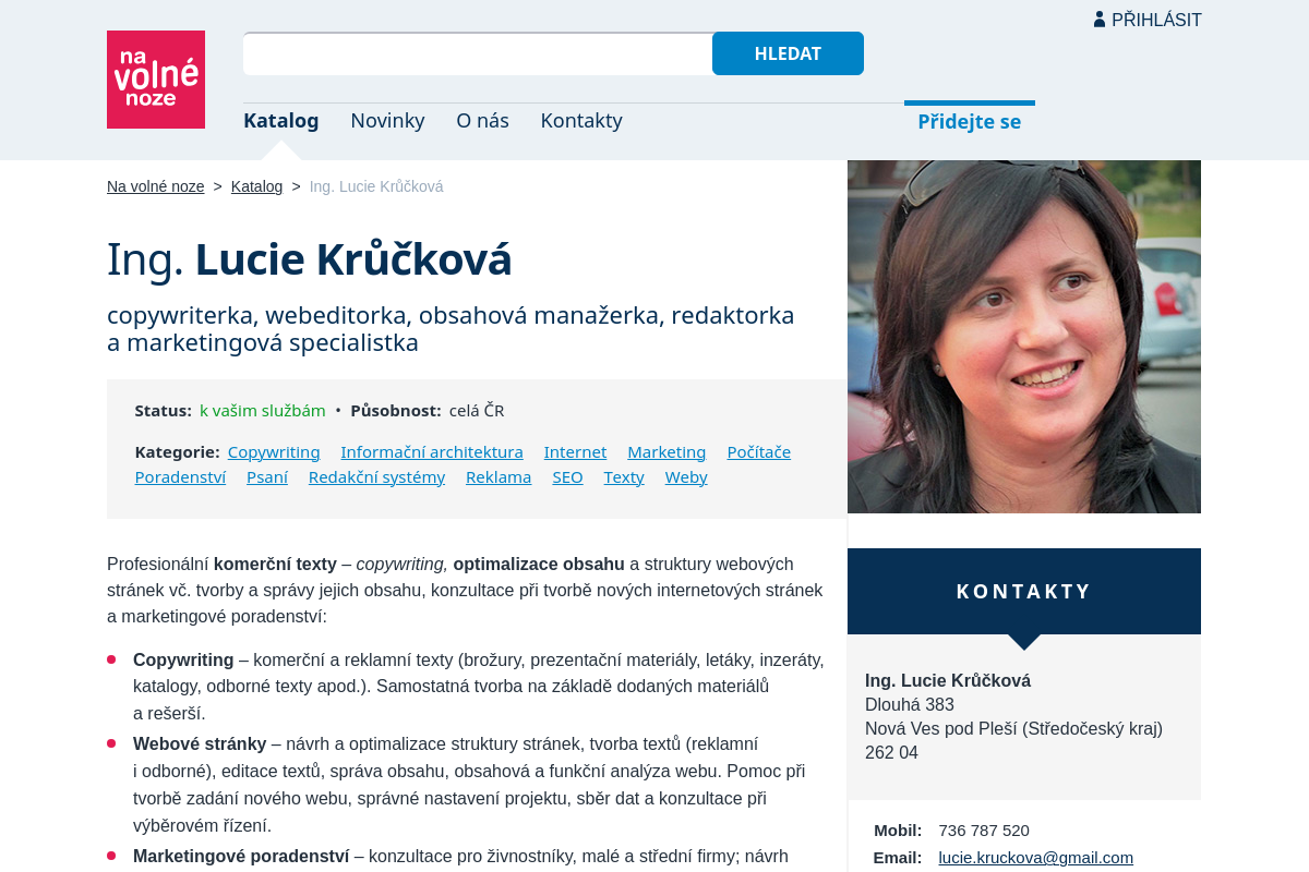 Ing. Lucie Krůčková