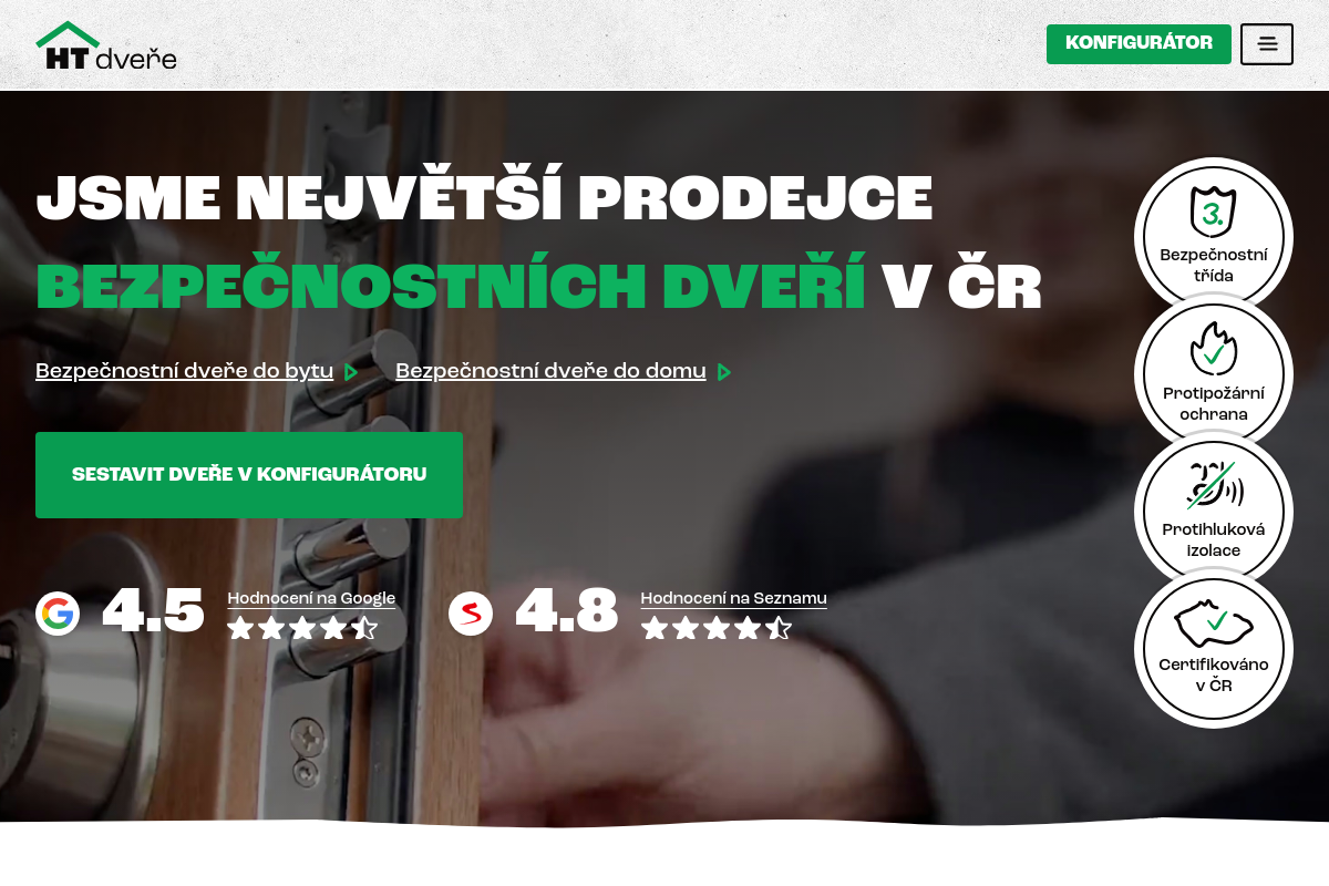 HT dveře – Bezpečnostní dveře