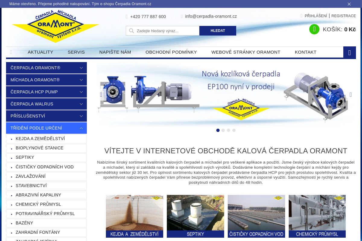 Cerpadla-oramont.cz