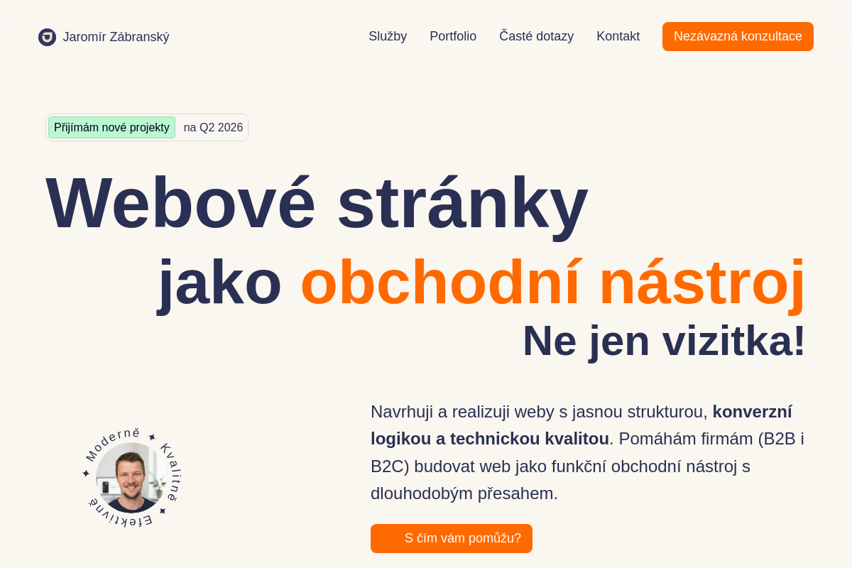 Jaromír Zábranský – Webdesigner