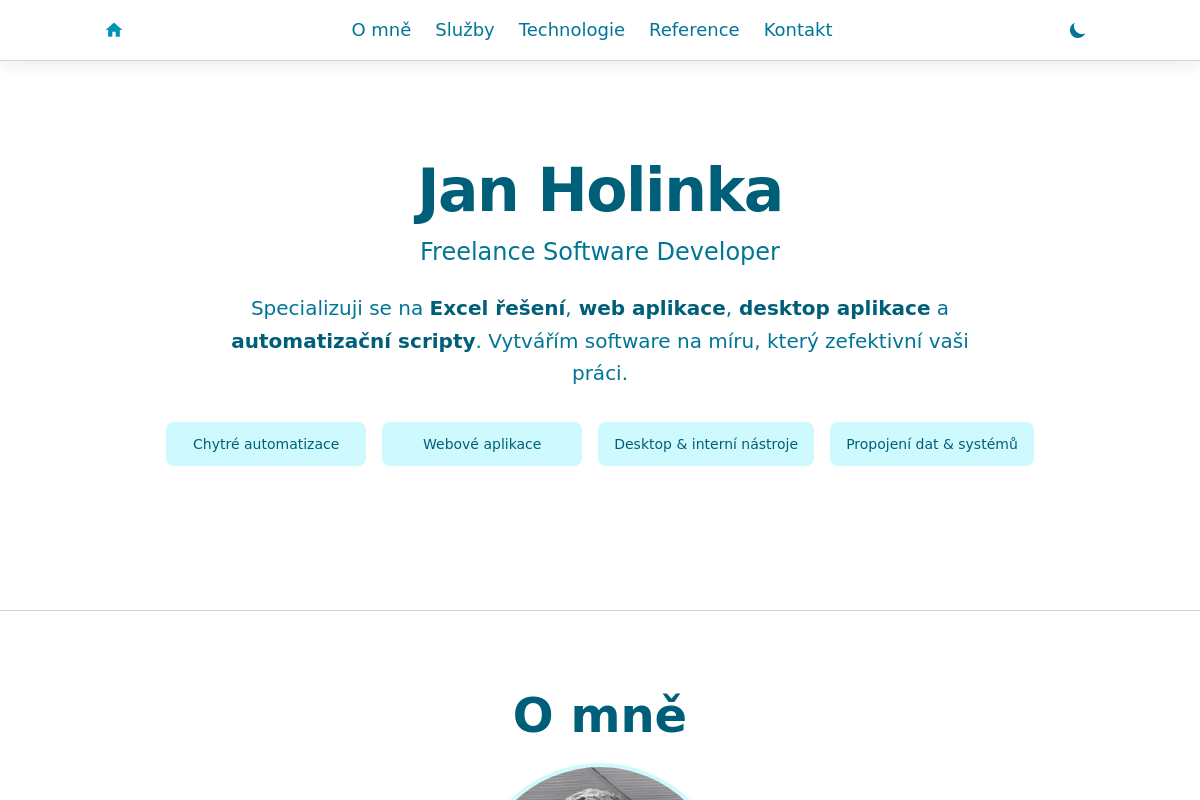 Aplikace a weby - Jan Holinka