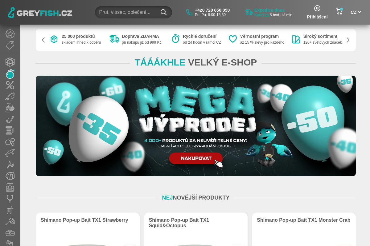 Greyfish.cz - Široký výběr rybářských potřeb ihned k odběru foto 1