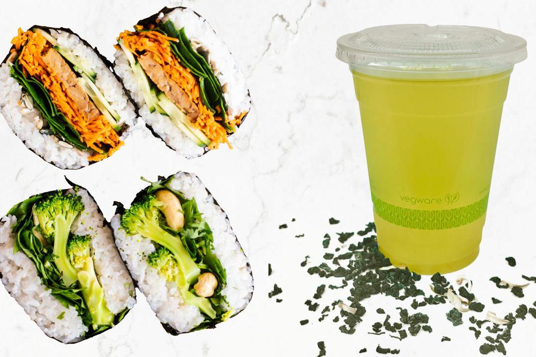 KOMBO: 2 onigirazu + ledový broskvová čaj zdarma