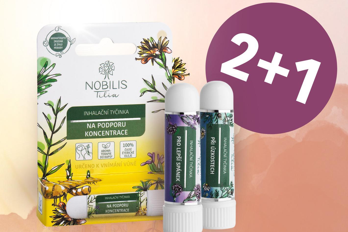 Inhalační tyčinka za 1 Kč.