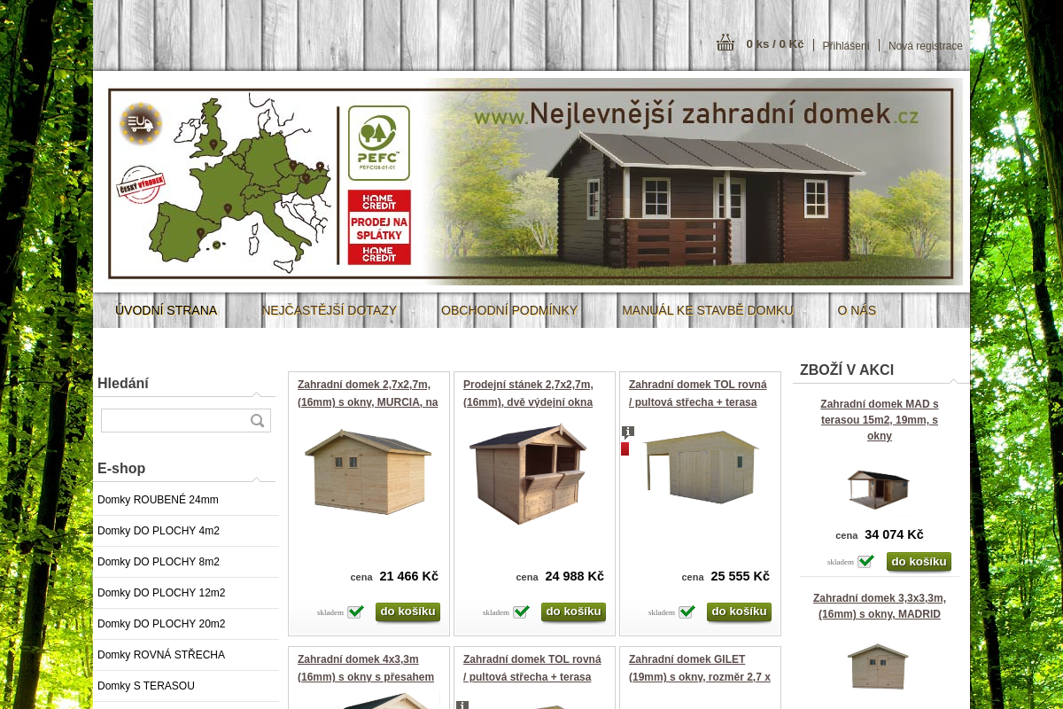 Nejlevnejsizahradnidomek.cz