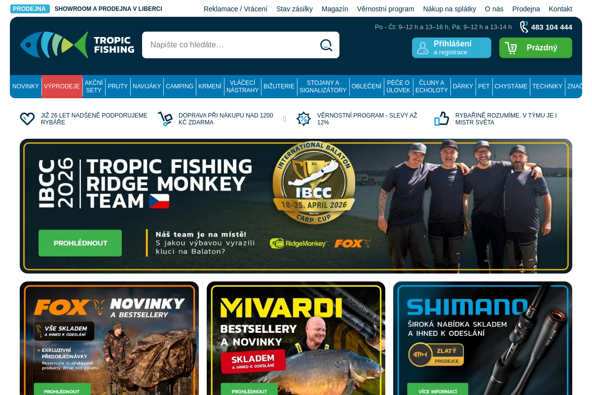 TROPIC FISHING - RYBÁŘSKÉ POTŘEBY