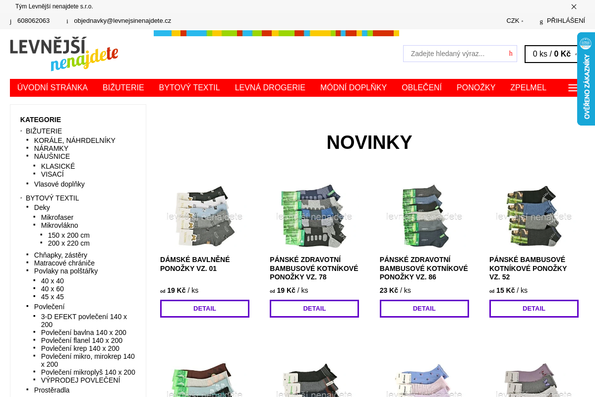 LEVNĚJŠÍ NENAJDETE s.r.o.