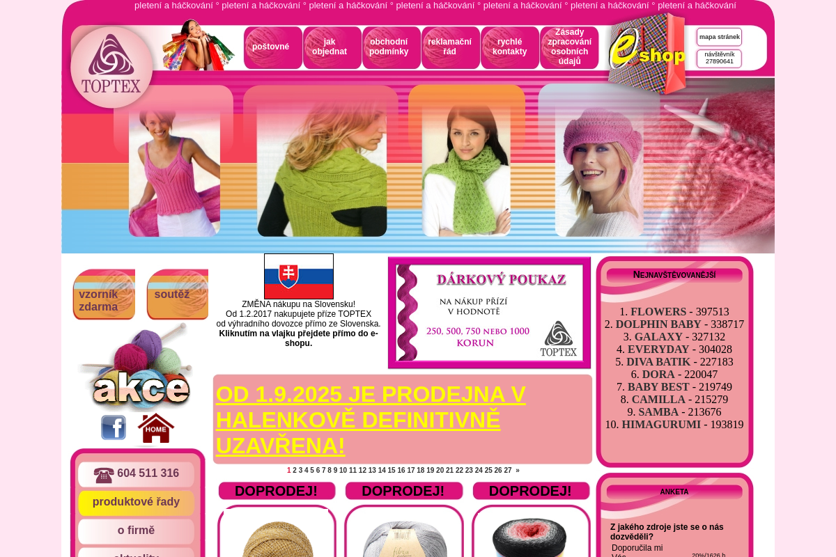 TOPTEX pletací příze, s.r.o.