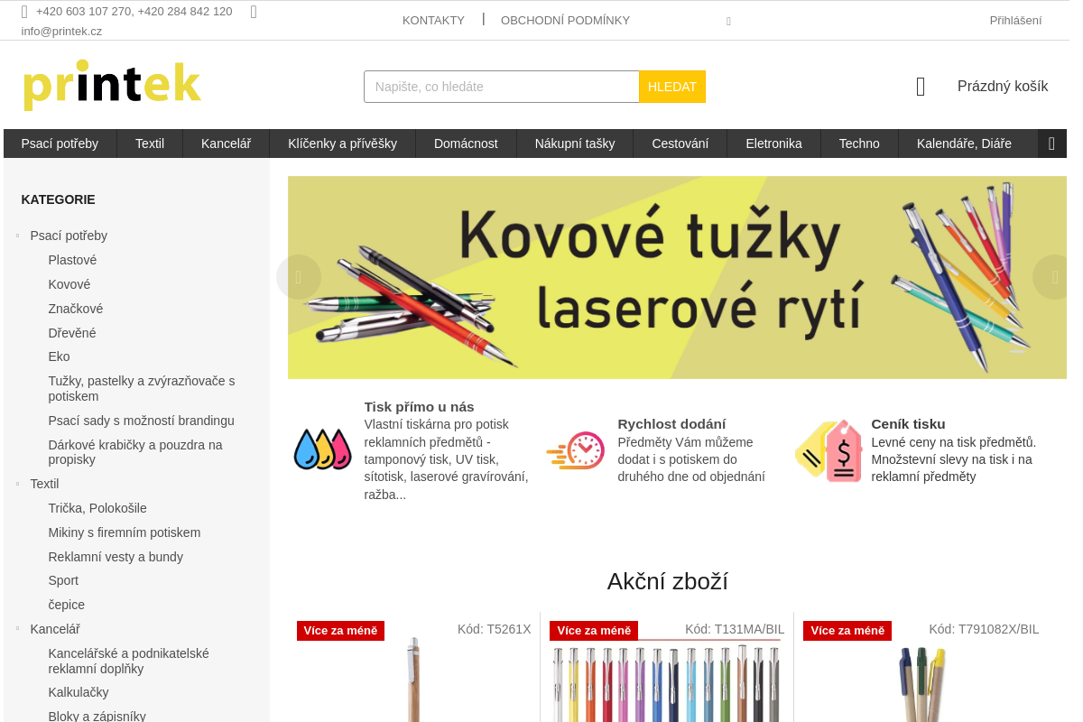 Printek - reklamní předměty s potiskem