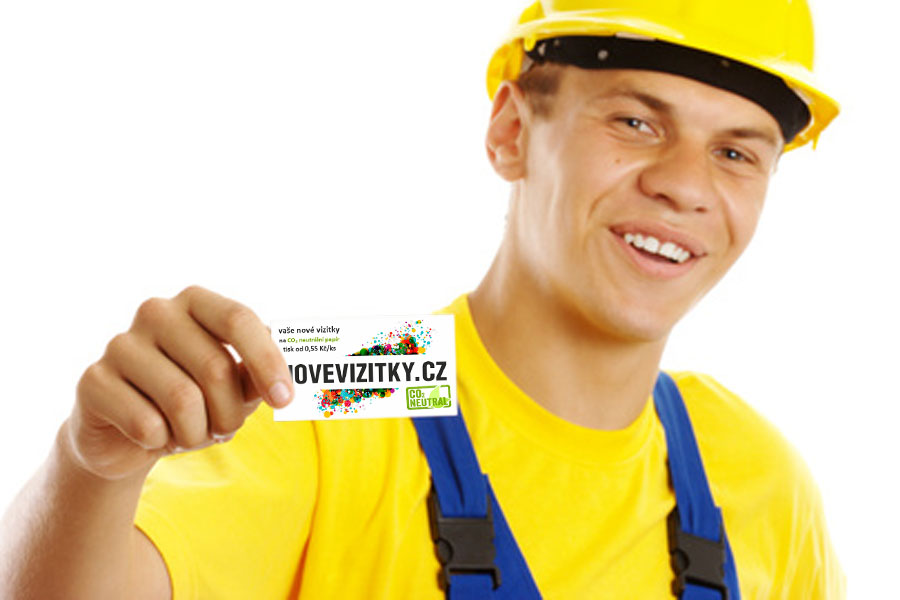 Laminované odolné vizitky pro řemeslníky.