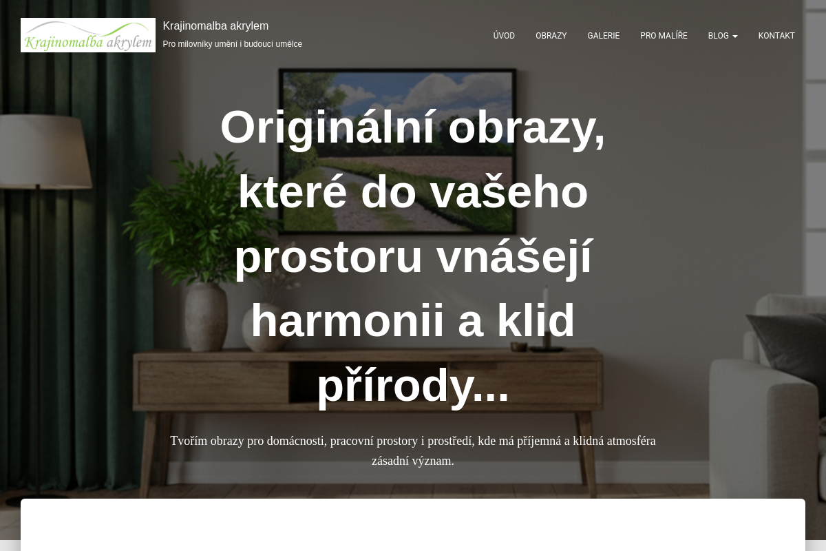 Krajinomalba akrylem