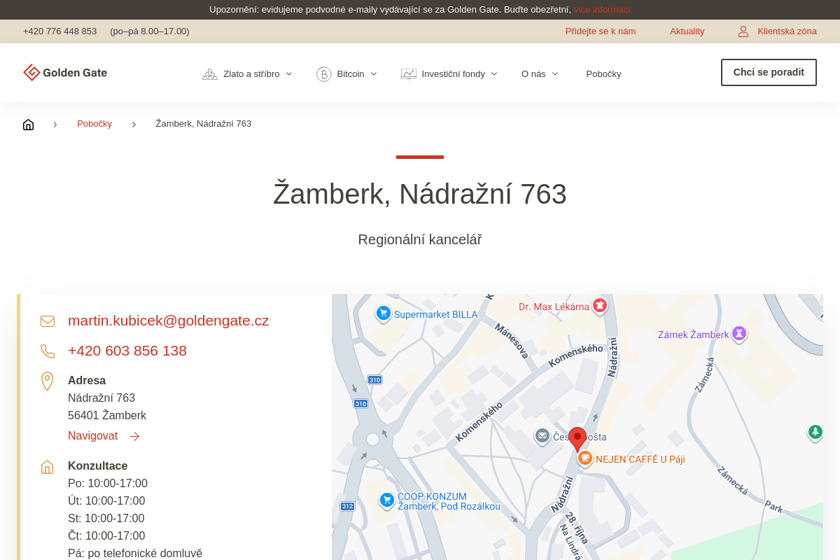Golden Gate - regionální kancelář