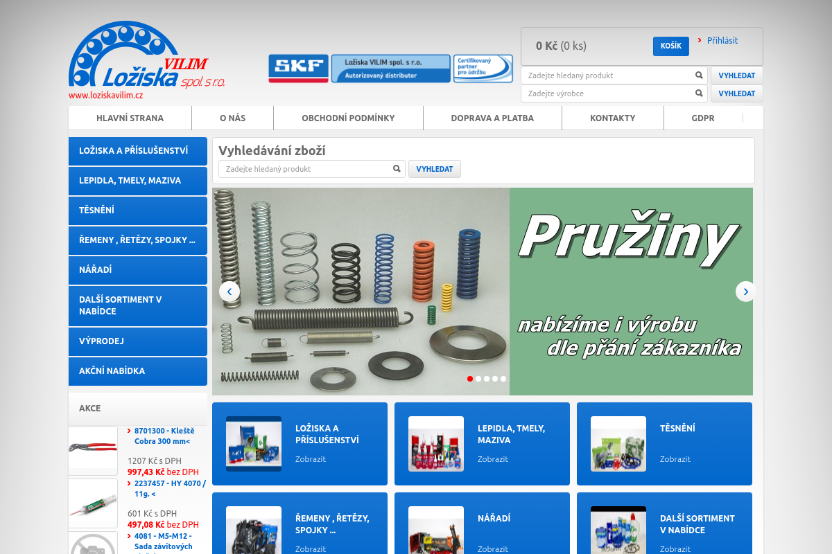 Ložiska Vilím – eshop.loziskavilim.cz