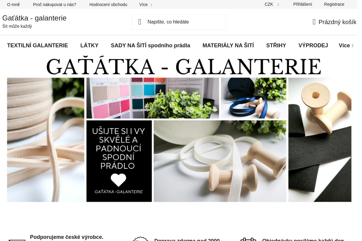 Gaťátka-galanterie