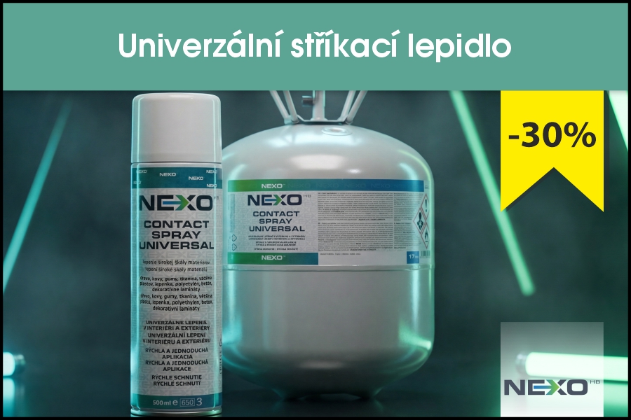 Univerzální stříkací lepidlo NEXO v akční nabídce