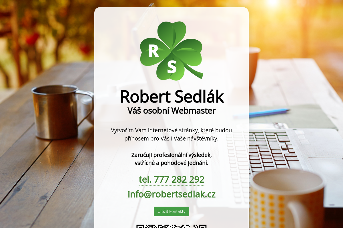 Webmaster - Robert Sedlák