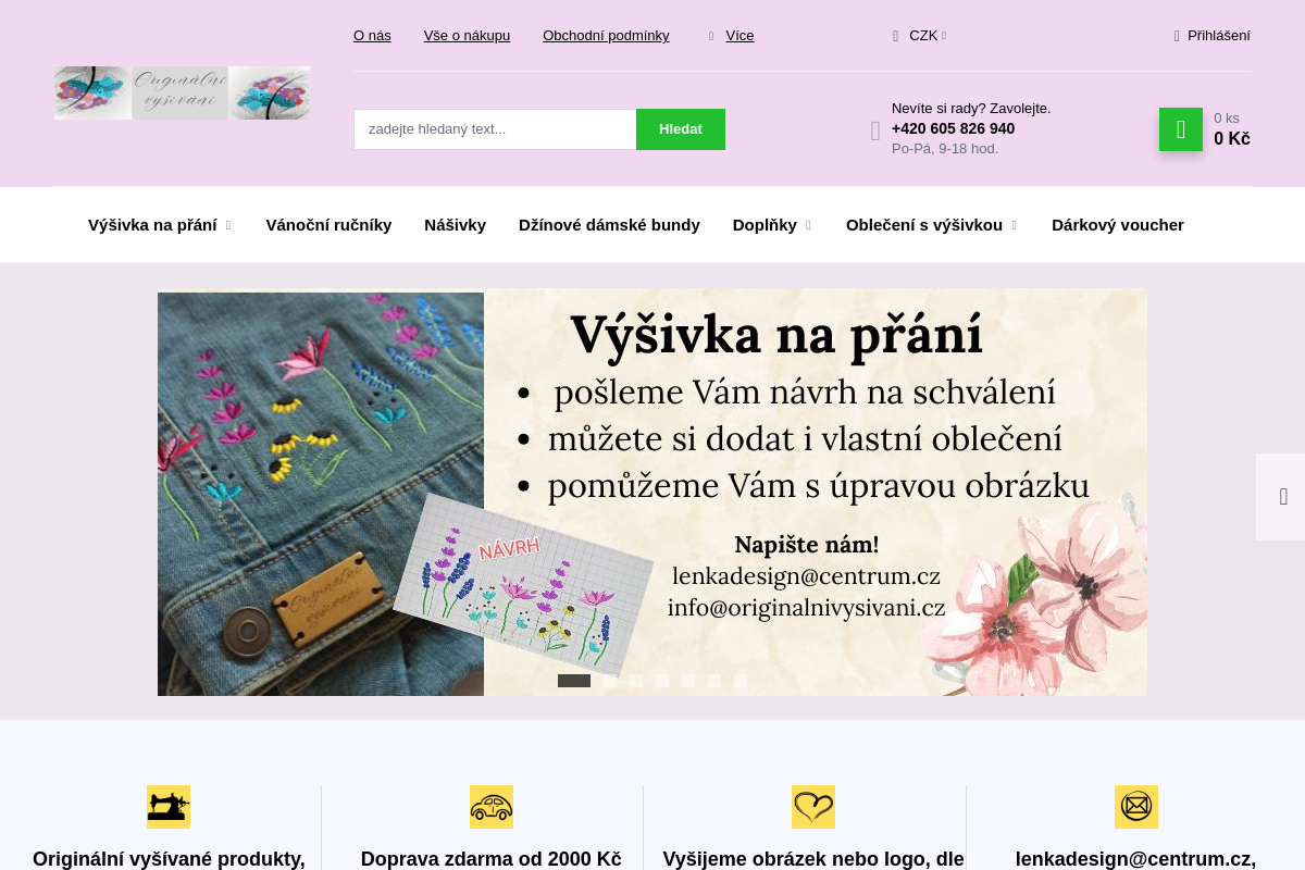 Originální vyšívání - Lenka Horáčková