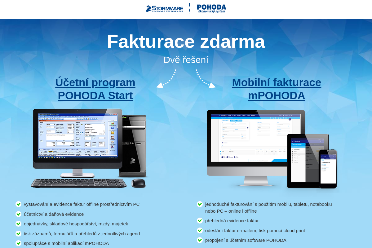 STORMWARE s.r.o. - Fakturace zdarma