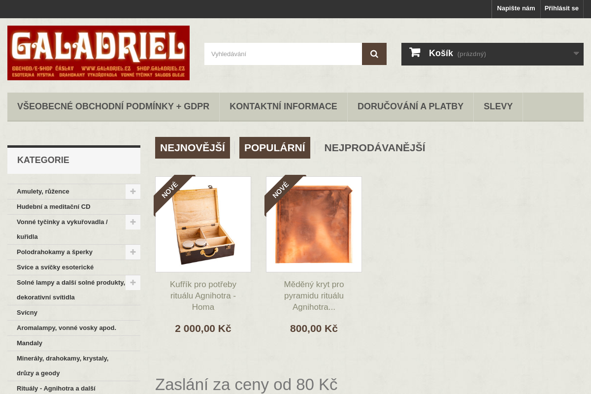 Galadriel obchod / e-shop