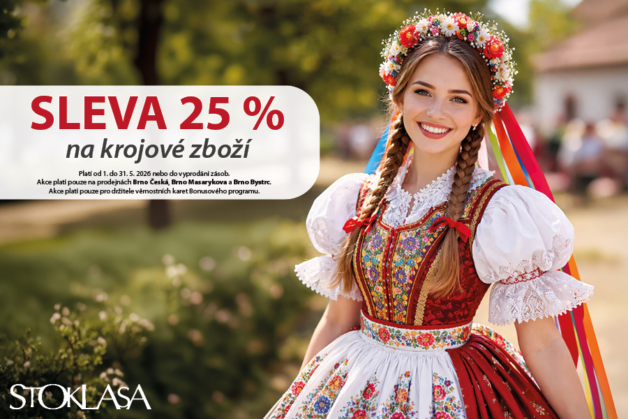 Sleva 25 % na krojové zboží!