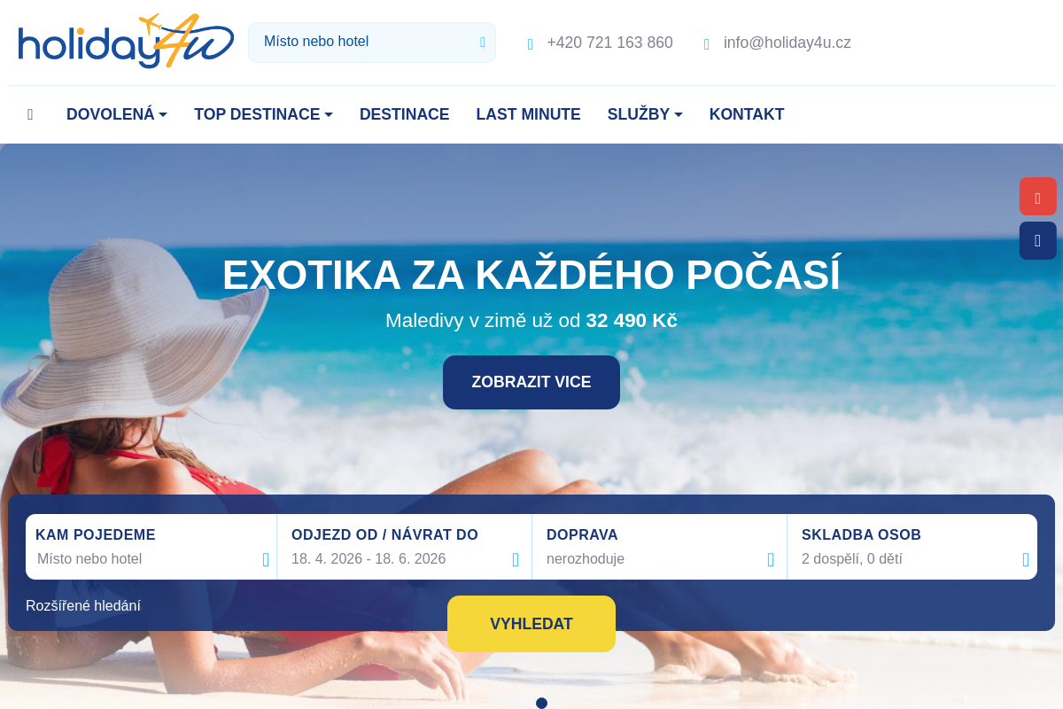 Cestovní agentura Holiday4u