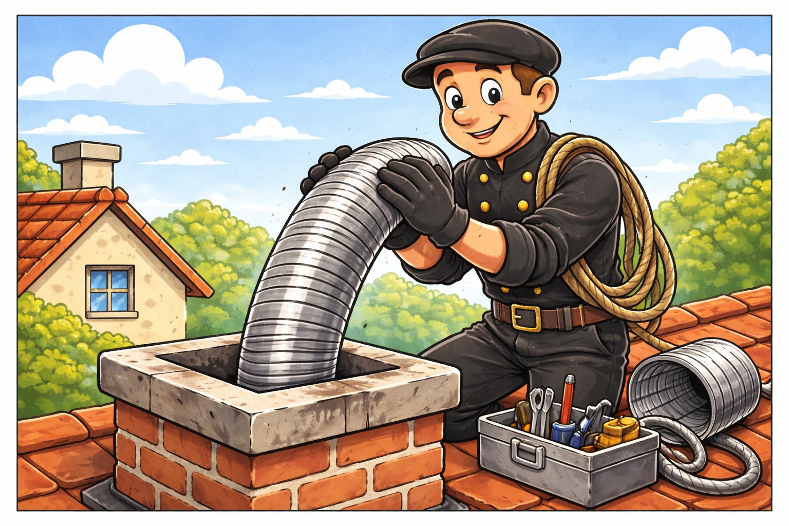 Vložkování komínů