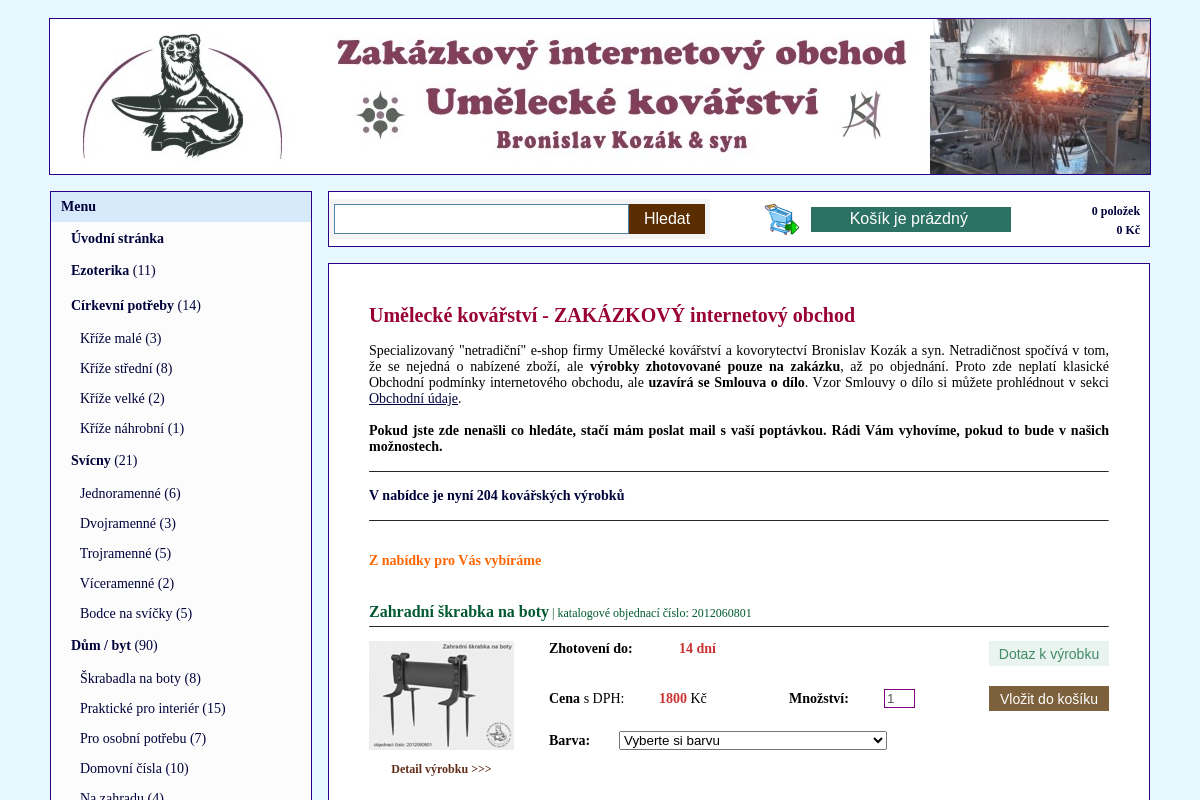 Umělecké kovářství Bronislav Kozák a syn