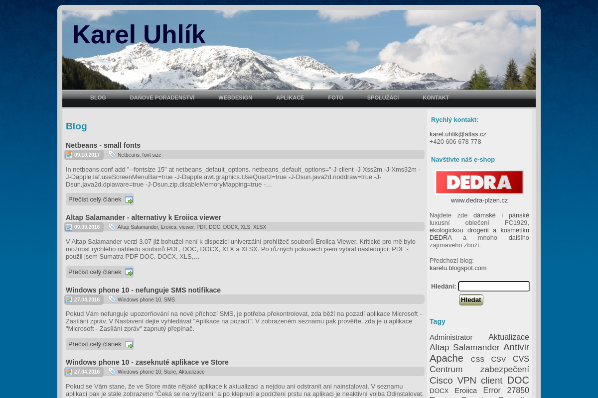 Webdesign Ing. Karel Uhlík