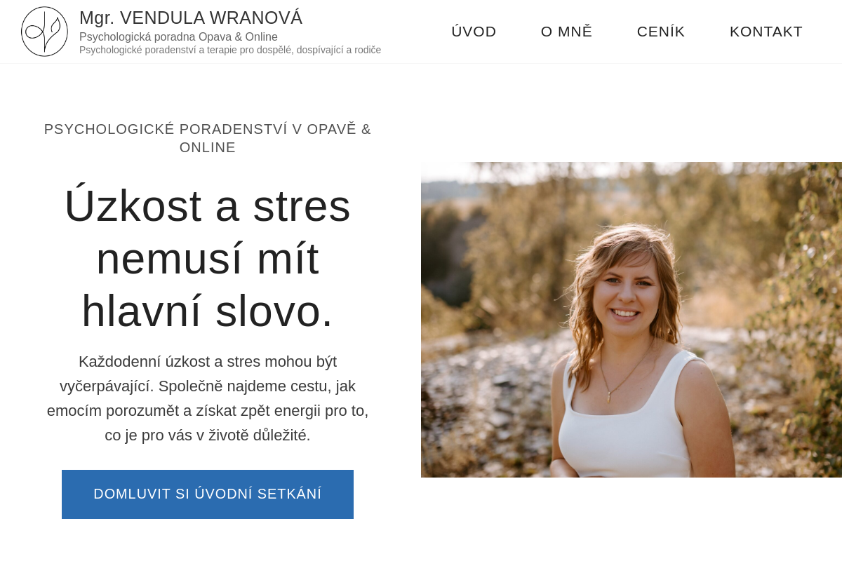 Mgr. Vendula Wranová, psycholog foto 1