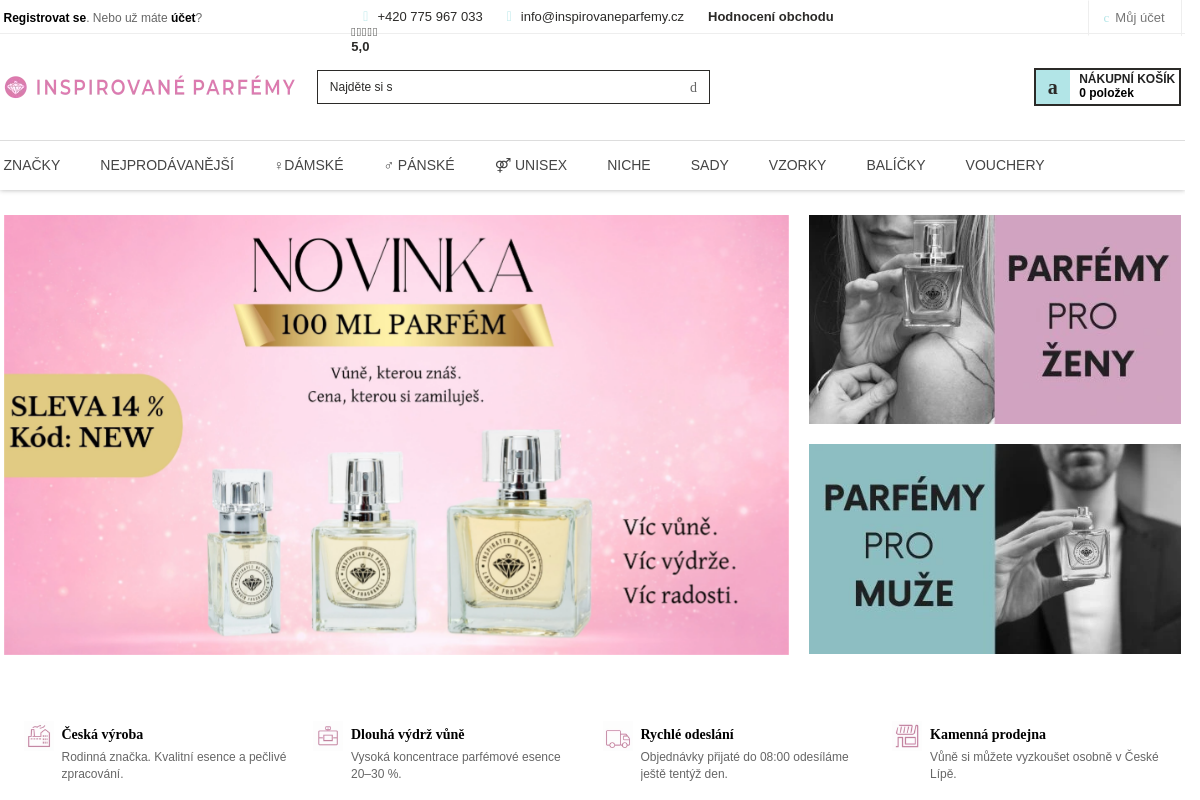 INSPIROVANÉ PARFÉMY