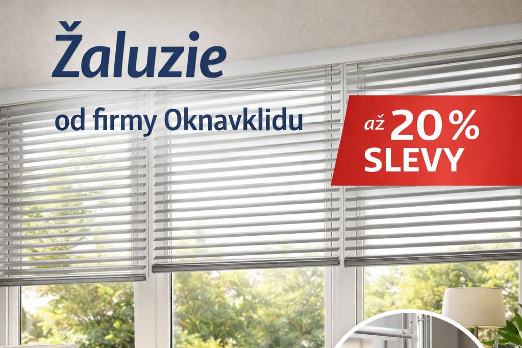 Žaluzie až 20% sleva