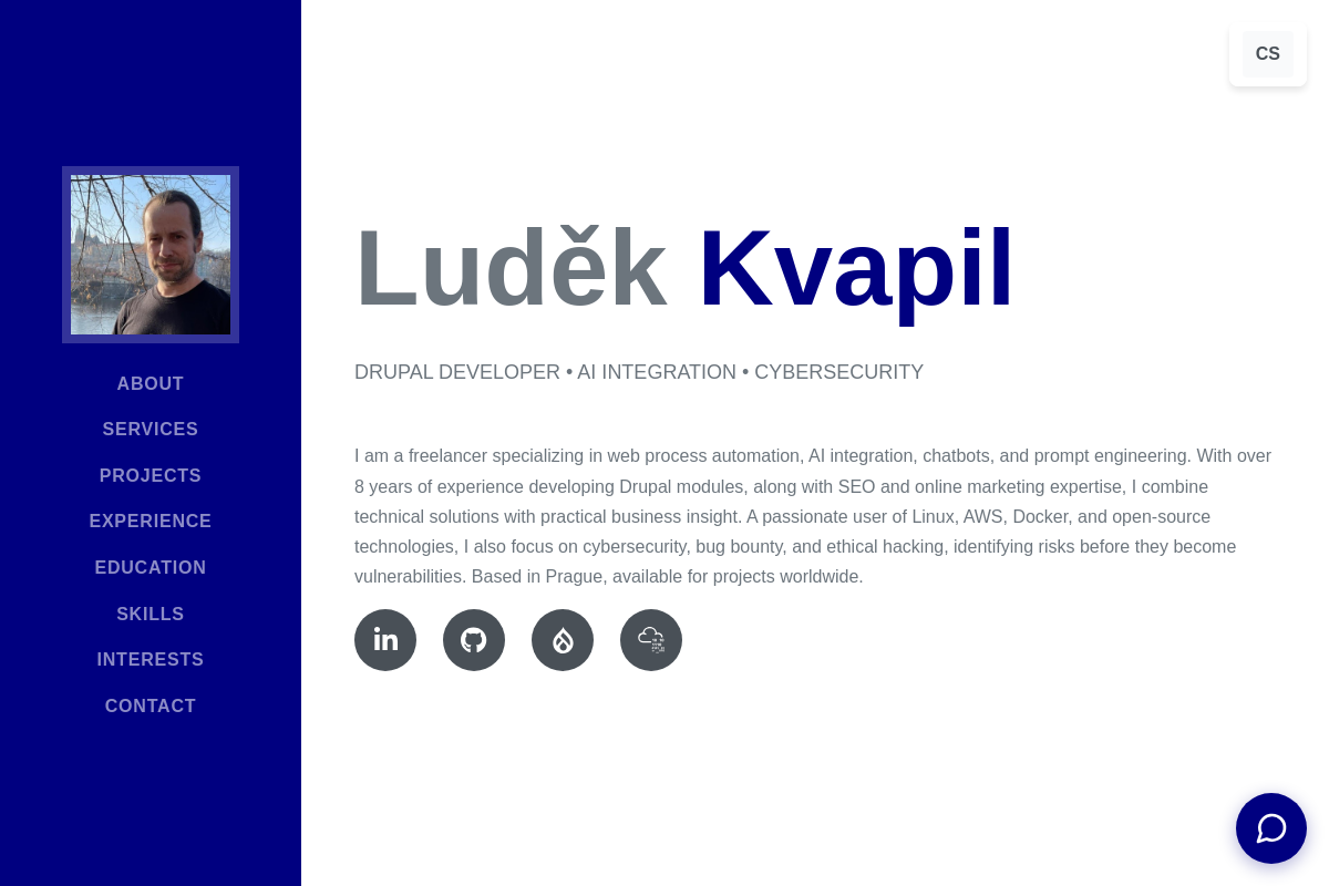 Drupal & AI solutions & security Luděk Kvapil