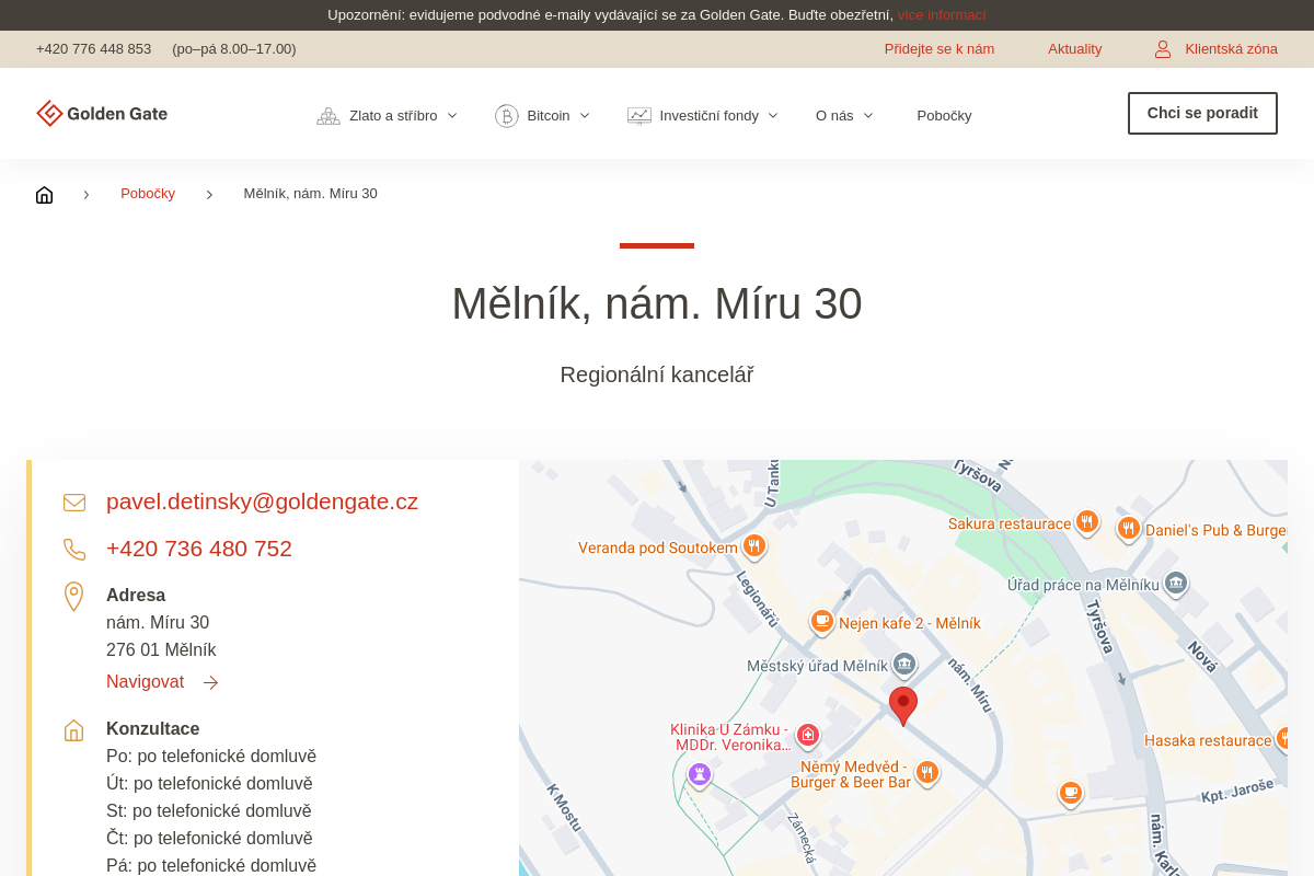 Golden Gate - regionální kancelář