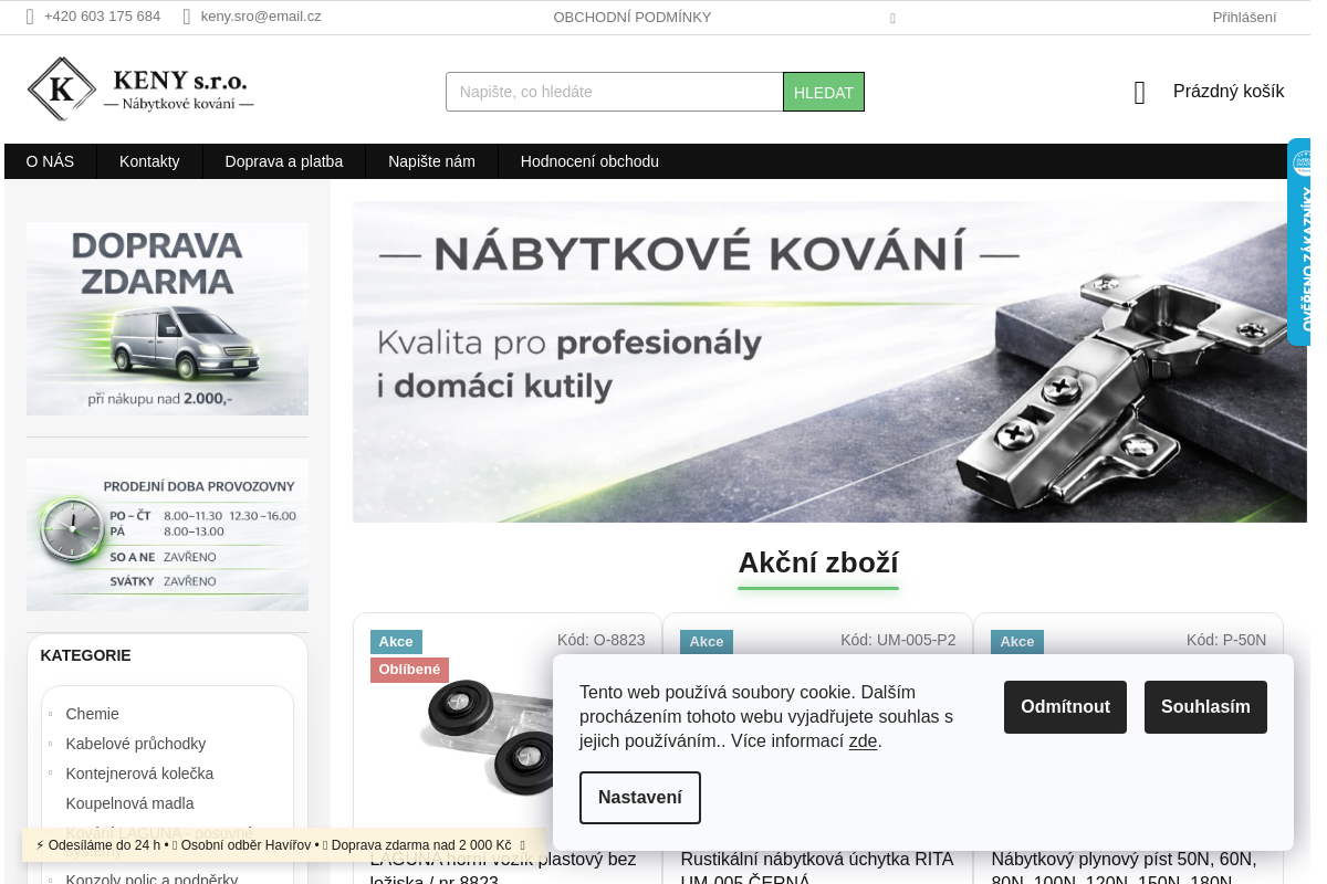 Nábytkové kování KENY