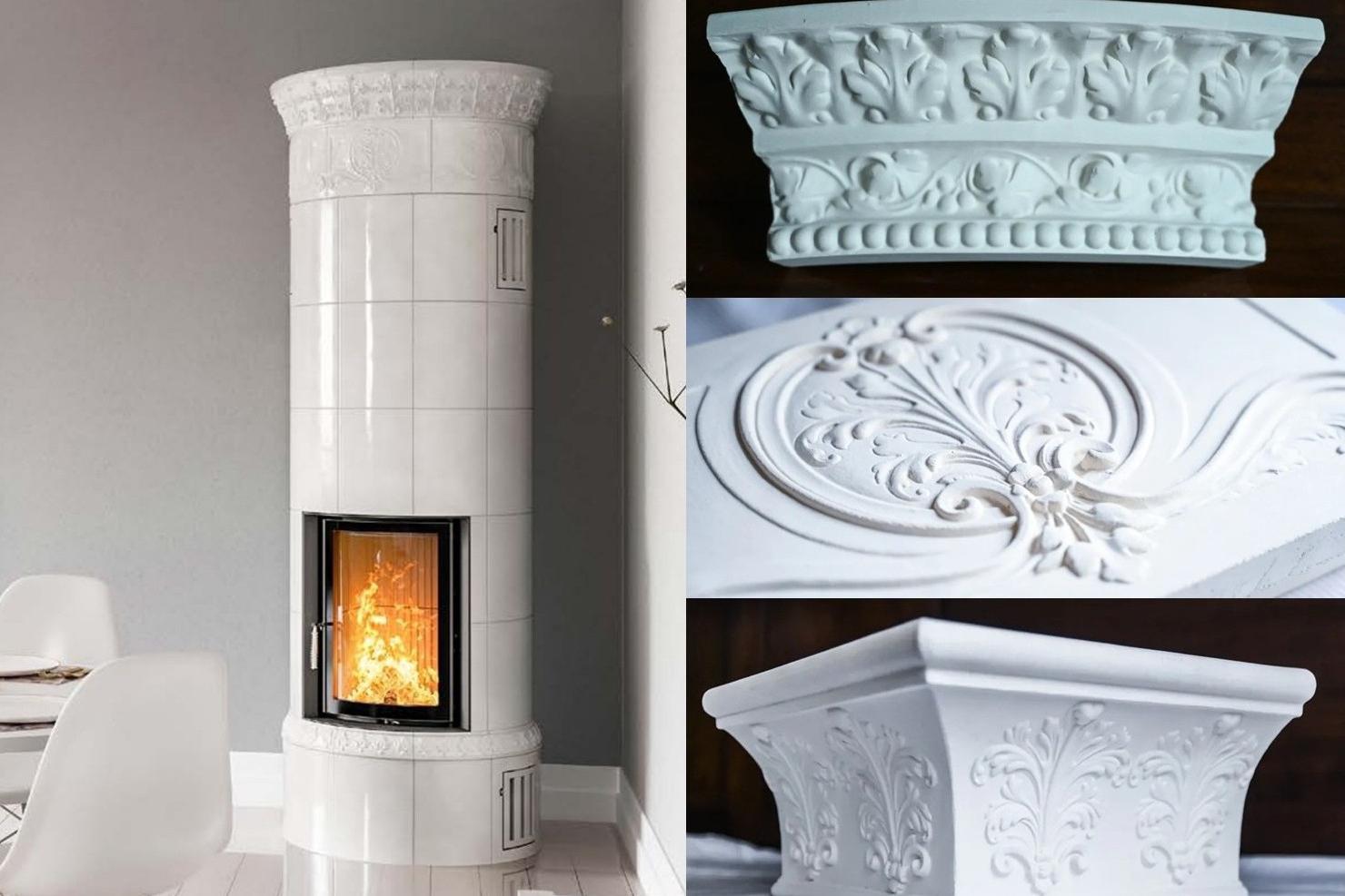 Kachlová kamna Favilla s akumulací, 620kg/212cm