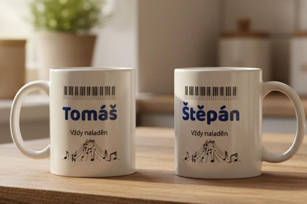 Hudební hrneček se jménem na přání – 330 ml