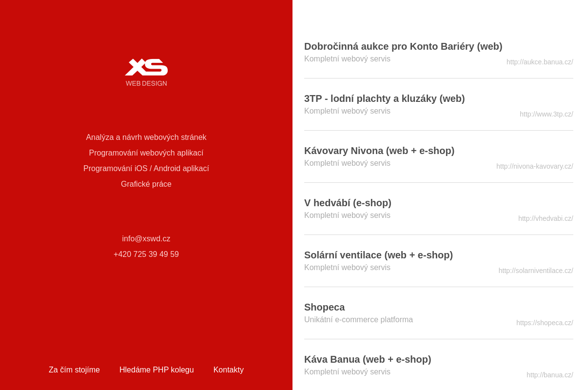 Tomáš Hnatovský - XS Web Design