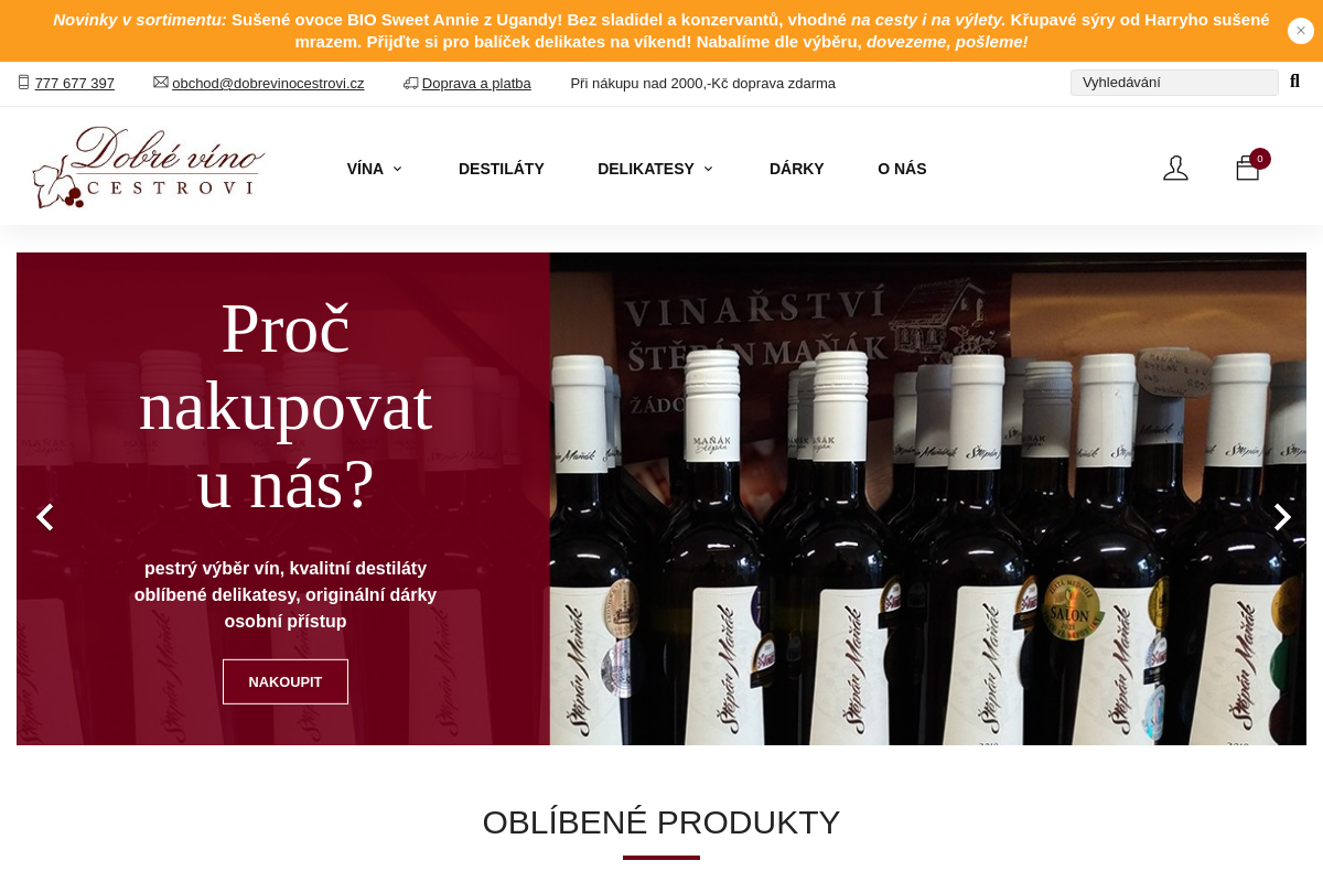 Dobré víno Cestrovi