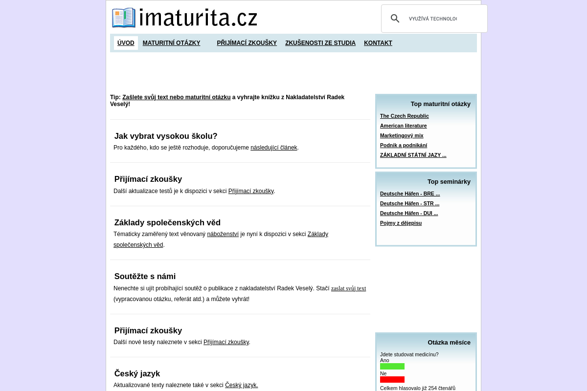 Imaturita.cz